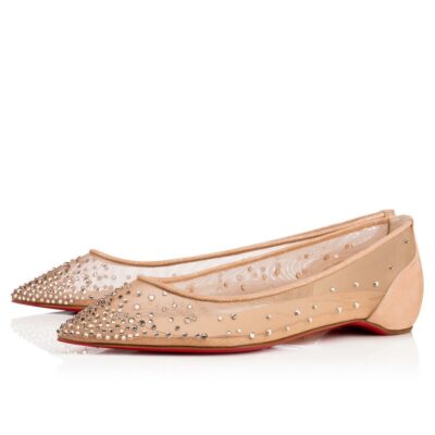 Mesdames Christian Louboutin Souliers Plats | Follies Strass